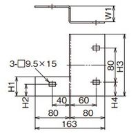 ネグロス電工 段違い口径違い金具 ARRD5155R 1袋(1個)（直送品）