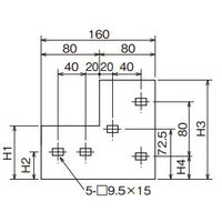 ネグロス電工 段違い継ぎ金具 ARD715 1箱(1個)（直送品）