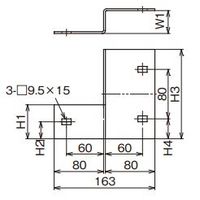 ネグロス電工 段違い口径違い金具 ARRD81510L 1個（直送品）