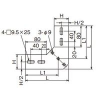 ネグロス電工 上下ベンド継ぎ金具 8ARVG90 1箱(1個)（直送品）