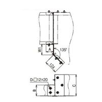 ネグロス電工 段違い口径違い金具 SD SDDPRD202010RL 1個（直送品）
