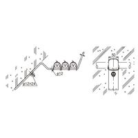 ネグロス電工 ケーブルブラケット 溶融亜鉛 ZCTFB3054 1個（直送品）