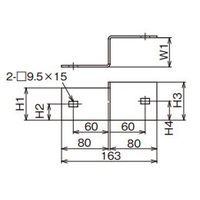 ネグロス電工 段違い口径違い金具 ARRD71080L 1個（直送品）