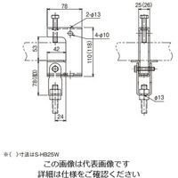 ネグロス電工 吊り金具 ステンレス SHB25W 1個（直送品）