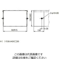 ネグロス電工 アルミダクト用エンドキャップ ADC4015 1箱(1個)（直送品）