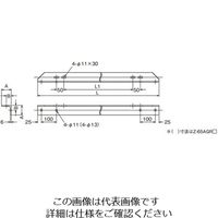ネグロス電工 組立アングル架台 溶融亜鉛 Z65AGR100 1本（直送品）