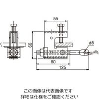 ネグロス電工 メッセンジャーワイヤ引止金具 HK1 1箱(20組)（直送品）