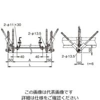 ネグロス電工 吊サポートブレース取付穴亜鉛 ZRSLD120 1本（直送品）