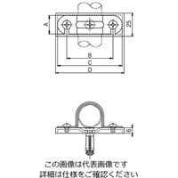 ネグロス電工 サドルベースキットステンレス SBS19 1箱(20個)（直送品）