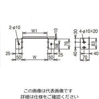 ネグロス電工 アルミダクト 盤接続金具 ADU3010 1袋(1個)（直送品）