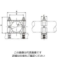 ネグロス電工 ツーボルトクリート CAC7784 1個（直送品）