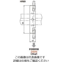 ネグロス電工 軽みぞ形鋼支持金具 HR69 1箱(50個)（直送品）