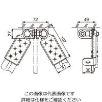 ネグロス電工 ブレース取付金具(両側用) CBR2W3 1箱(10個)（直送品）