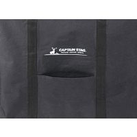 キャプテンスタッグ アウトドア 深型収納トートバッグ ブラック UC-0552 1個