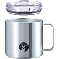 キャプテンスタッグ HDマグカップ450 シルバー（直送品）