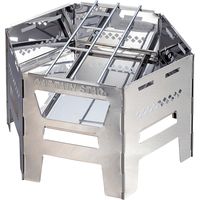 キャプテンスタッグ ヘキサ ステンレス カマドグリル（直送品）