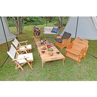 キャプテンスタッグ CSクラシックス べニア背付きソロベンチ（直送品）