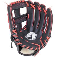 キャプテンスタッグ CS ジュニア野球グラブ ブラック×レッド UX-2591 1個