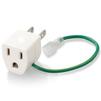 日本用変換プラグ コンセント Aタイプ 海外向け→日本国内向け 1個口 ホワイト T-NHPAA3WH エレコム 1個（直送品）