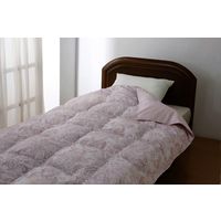 ファミリー・ライフ フランス産洗える羽毛肌掛布団 シングル 2色組　ホワイトダックダウン 03837 1個（直送品）