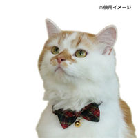 アモワークス 首輪 チェックリボン M ブラック 107969 1個（直送品）