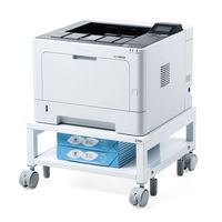 サンワサプライ ロータイププリンタスタンド/台 幅400×奥行400×高さ200mm ホワイト LPS-T4040SL 1個（直送品）
