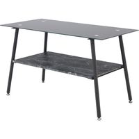 【軒先渡し】ヤマソロ Glad センターテーブル 幅900×奥行450×高さ550mm ブラック 82-739 1台（直送品）