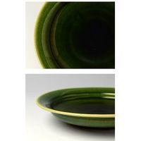 暮らしのうつわ花田 モアス カレー皿(中) 黄アメ 介護 食器    moas600802_609213003 1個（直送品）