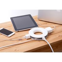 家庭用コンセントタップ　PLUGO（プラゴ） MOPL-WH 1個 monos（直送品）