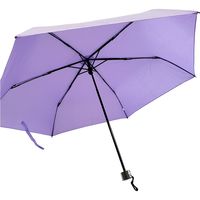 共栄工業 55cm 耐風骨 折りたたみ傘 パープル 28027 1セット（6本）（直送品）