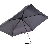 共栄工業 50cm 超軽量 折りたたみ日傘 黒 18163 1セット（6本）（直送品）