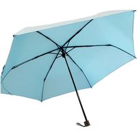 共栄工業 55cm 耐風骨 折りたたみ傘 サックス 28026 1セット（6本）（直送品）