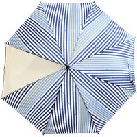 共栄工業 55cm ストライプ ジャンプ傘 ブルー 30166 1セット（6本）（直送品）