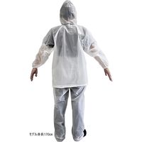 共栄工業 レインパーカー上下セット フリー 乳白 50184 1セット(6個)