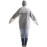 共栄工業 通気性レインコート M 乳白 50181 1セット(6個)