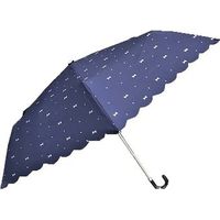 共栄工業 50cm リボン柄 折りたたみ日傘 紺 68095 1セット（6本）（直送品）