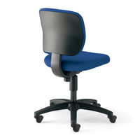 【組立設置込】コクヨ EAZA チェア 肘なし 背樹脂 ゴム単輪キャスター インディゴブルー CR-G180F6GET5-V 1脚（直送品）