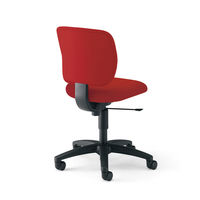 【組立設置込】コクヨ EAZA チェア 肘なし 総張り ナイロンキャスター シグナルレッド CR-G182F6GER5-W 1脚（直送品）