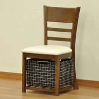 エイ・アイ・エス ロッシシリーズ 棚付きロッシチェア ブラウン RSD-07BR 1脚（直送品）