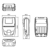 スター精密 モバイルプリンター SM-S210i2・58mm SM-S210i2-DB40-JP 1台