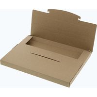 【底面A4】ラクポスBOX 縦228×横312×高さ25mm クラフト 1袋（10枚入）HEIKO