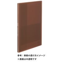コクヨ 固定式クリアファイル ＜Glassele＞（グラッセル） 10ポケット ブラウン ラ-GL10S 10冊