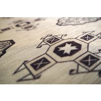 萩原 トルクメン プリントラグ 手織り絨毯風 450×1800mm アイボリー 240623217 1枚（直送品）