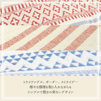 萩原 インド綿 6つ折りマットレス テラ 650×1700×25mm レッド 270072001 1枚（直送品）