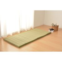 萩原 い草 6つ折りマットレス ポルコ 800×1800×40mm グリーン 81947622 1枚（直送品）