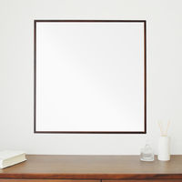 永井興産 NK-10　細枠正方形ウォールミラー(60) BR NK-10BR 1枚