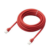 LANケーブル 5m cat6A 爪折れ防止 ギガビット より線 レッド LD-GPAT/RD5/RS エレコム 1個（直送品）