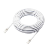 LANケーブル 15m cat6A 爪折れ防止 ギガビット より線 白 LD-GPAT/WH15/RS エレコム 1個