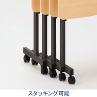 サンテック SFフォールディングテーブル 幅1500×奥行450×高さ700mm 抗ウイルス・抗菌メラミン化粧板仕様 ナチュラル 1台