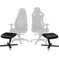 アーキサイト ノーブルチェアーズ フットレスト（オットマン） ブラック×ブルーステッチ NBL-FR-PU-BB 1脚（直送品）